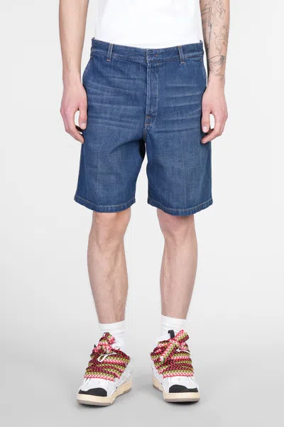 Lanvin Shorts In Blue Cotton