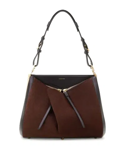 Lanvin Shoulder Bag Handle In In Leather In Brown