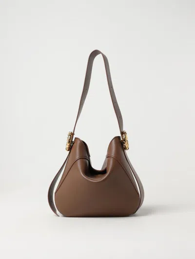 Lanvin Luxurious Burgundy Suede Hobo Bag For Women In Maroon