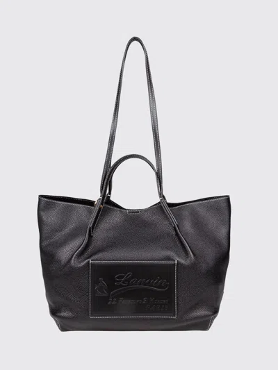 Lanvin Shoulder Bag Woman Color Black In Orange