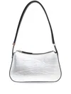 Lanvin Concerto Mettalic-effect Shoulder Bag In Grey