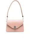 Lanvin Studded Leather Shoulder Bag In Neutral