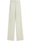 Lanvin Side Band Trousers In White