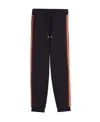 Lanvin Side Curb Cotton Track Pants In Black