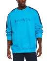 Lanvin Side Curb Oversized Sweatshirt In Blue