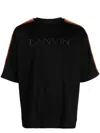 Lanvin T-shirt With Logo In Nero