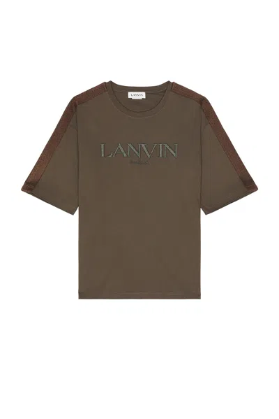 Lanvin Side Curb T-shirt In Shadow