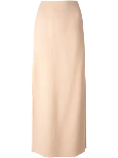 Lanvin Side-slit Maxi Skirt In Animal Print