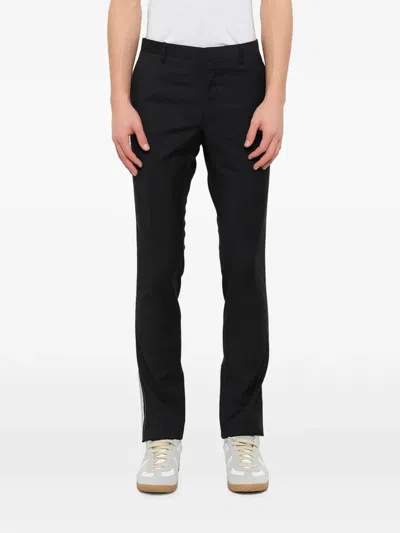Lanvin Side-stripe Trousers In Black
