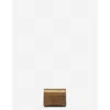 Lanvin Signature Case For Airpods Pro In Metallic Grained Leather In Bronze