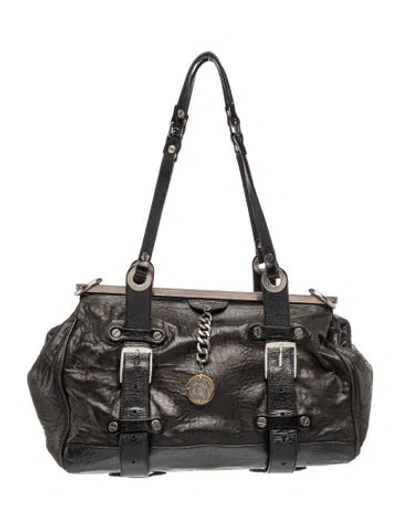 Pre-owned Lanvin Signature Shoulder Bag In Black