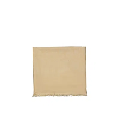 Lanvin Silk And Wool Scarf In Beige