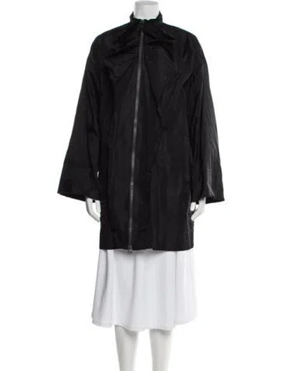 Pre-owned Lanvin Silk Coat In Gray