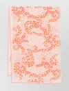 Lanvin Silk Cotton Blend Fern Leaf Scarf In Pink
