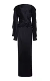 Lanvin Silk Draped Gown