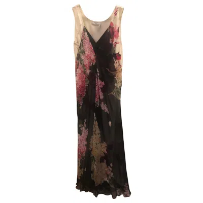 Pre-owned Lanvin Silk Dress In Black
