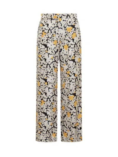 Lanvin Silk Gamba Pants In Black