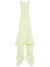 Lanvin Silk Gown In Green