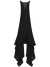 Lanvin Silk Gown In Black