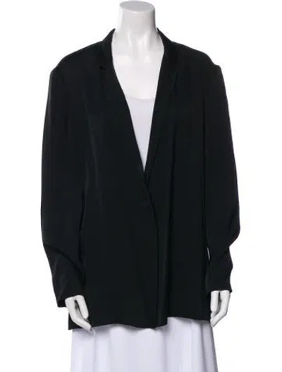 Pre-owned Lanvin Silk Jacket In Black