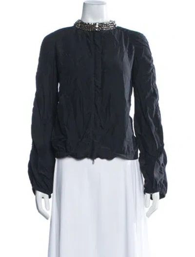 Pre-owned Lanvin Silk Jacket In Black