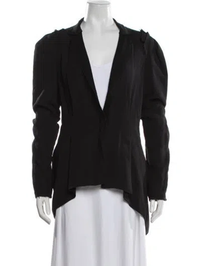Pre-owned Lanvin Silk Jacket In Black