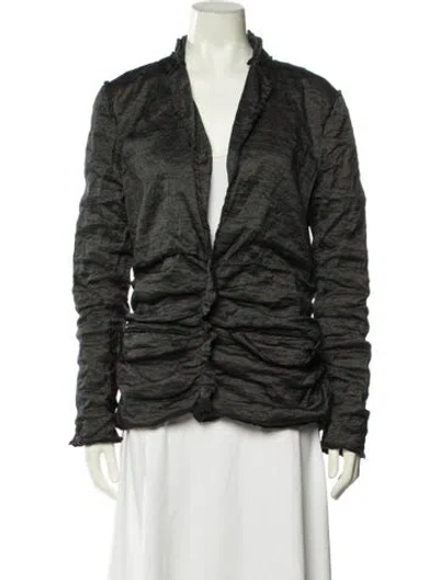 Pre-owned Lanvin Silk Jacket In Blue