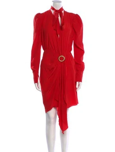 Pre-owned Lanvin Silk Knee-length Dress In Pink