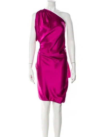 Pre-owned Lanvin Silk Knee-length Dress In Pink