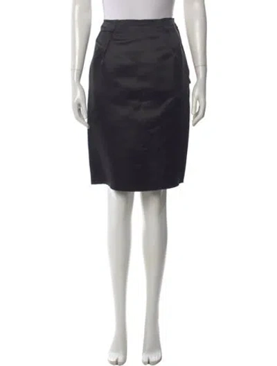 Pre-owned Lanvin Silk Knee-length Skirt