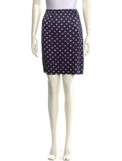 Pre-owned Lanvin Silk Knee-length Skirt In Green