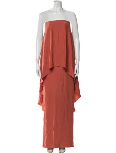 Pre-owned Lanvin Silk Long Dress In Pink