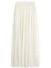 Lanvin Silk Maxi Skirt In White