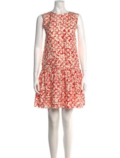 Pre-owned Lanvin Silk Mini Dress In Multi