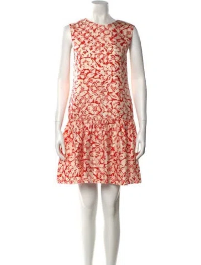 Pre-owned Lanvin Silk Mini Dress In Multi