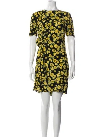 Pre-owned Lanvin Silk Mini Dress In Multi