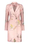 Lanvin Silk Mini Dress In Pink