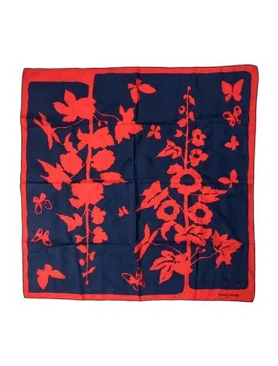 Pre-owned Lanvin Silk Printed Bandana In Multi