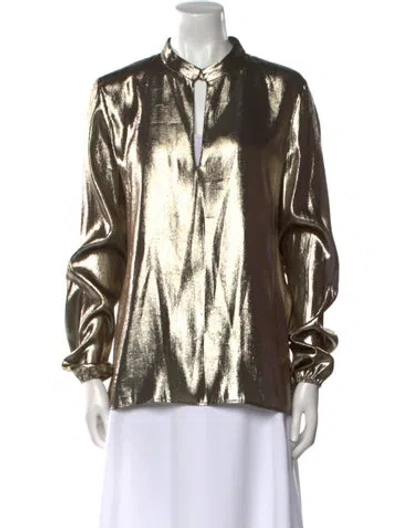 Pre-owned Lanvin Silk Printed Blouse