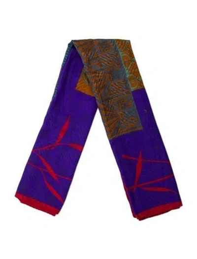 Pre-owned Lanvin Silk Printed Scarf In Multi