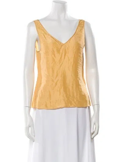 Pre-owned Lanvin Silk Printed Top In Multi