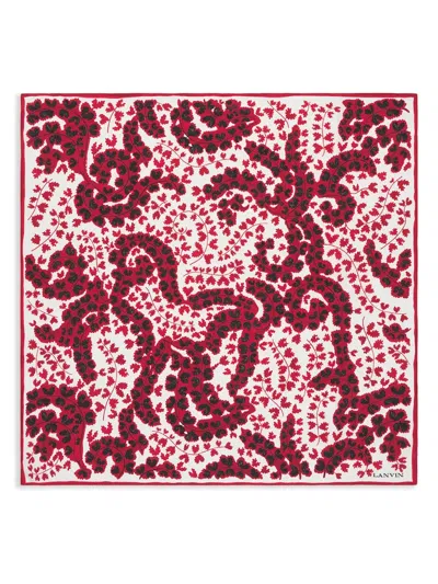 Lanvin Silk Scarf In 白色