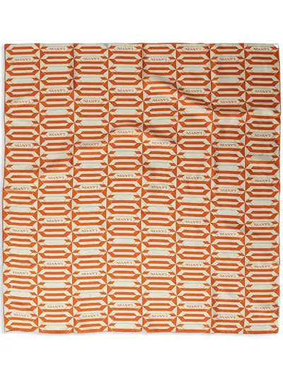 Lanvin Silk Scarf In Orange