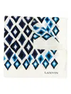 Lanvin Geometric Print Diamond Pattern Scarf Accessory In Multi
