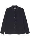 Lanvin Silk Shirt In Blue