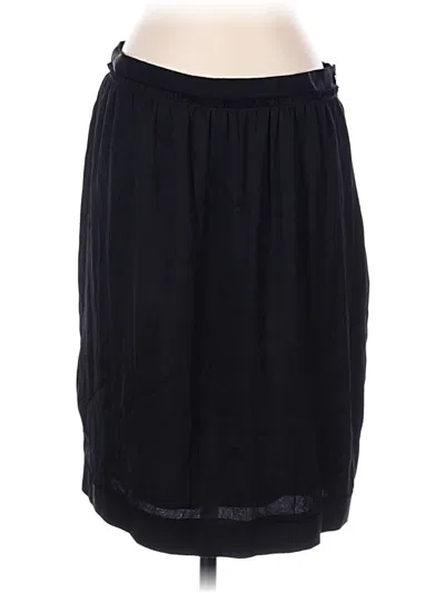 Pre-owned Lanvin Silk Skirt In Black