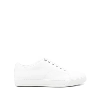 Lanvin Leather Dbb1 Sneakers In White
