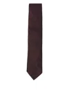 Lanvin Silk Tie In Brown