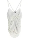 Lanvin Silk Top In White