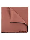 Lanvin Silk Two-tone Scarf In Brown